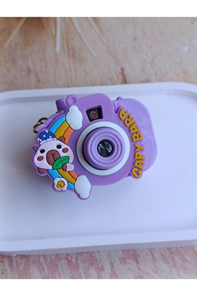 PileaD Capy Bara Duvara Yansıtmalı Fotoğraf Makinesi Anahtarlık Çanta Süsü Oy...