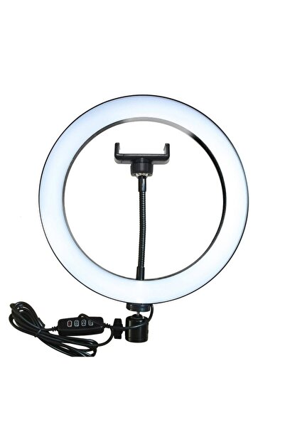 PULUZ Кръгла USB лампа 26 см с държач за телефон