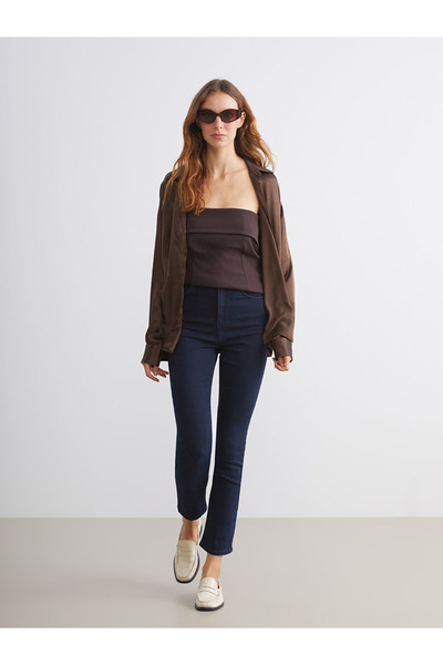 LC Waikiki Classic Black Slim Fit Women's Jean Pants