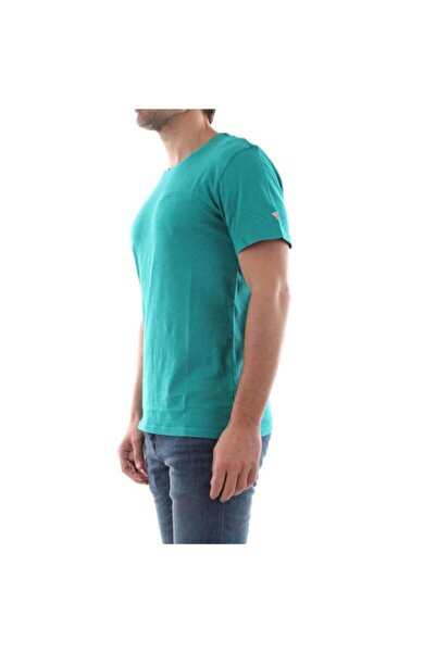 Guess Simple Green T-Shirt with Faux Pocket