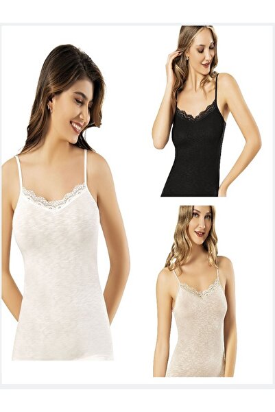 lusi store Lace Rope Strap Women's Tank Top – Special Texture, Breathable Fil...