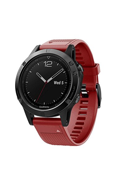 Garmin Caseonn Fenix 7X Quick Fit Silicone Strap Red