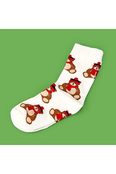 Evidea Чорапи с меко мече - екрю