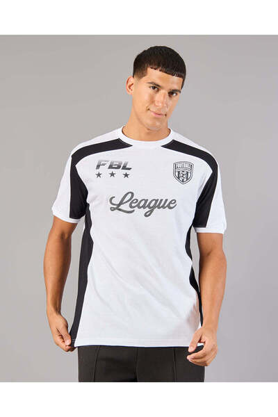 REDTAG Men White Printed Sports T-Shirt