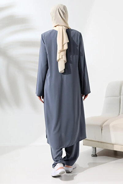 ihvan online Γυναικείο Μεταξωτό Σετ Τεσεττούρας Μεδίνας για Χακ-ούμρε - Γκρι