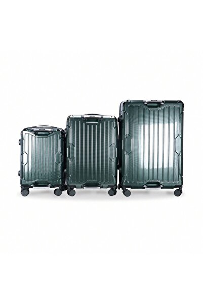 Prosperity PC Travel Luggage Set W/ Password Lock, With Multiple Color Options, 20in+24in+28in 3 PCS Set