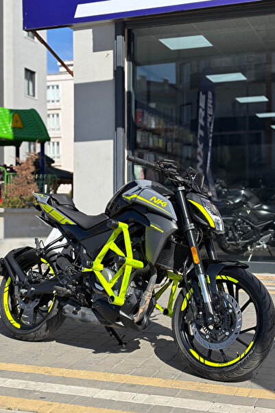 Banxtre مجموعة ملصقات كاملة باللون الأصفر النيون (21 قطعة) لـ CFMOTO NK250