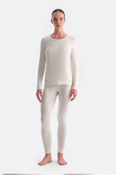 Dagi Ecru Women's Thermal Single Bottom Layer