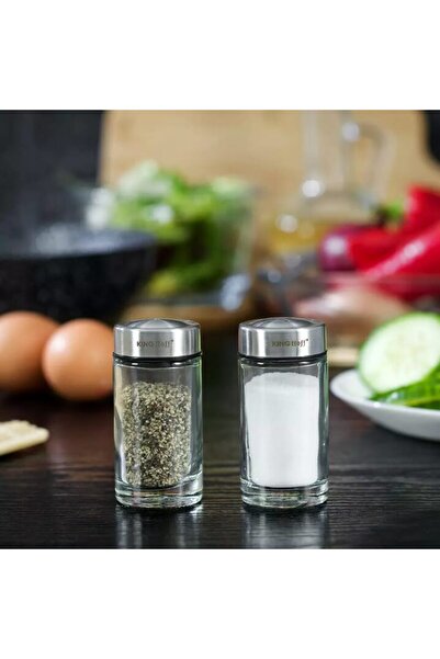 Kinghoff Set of 2 salt and pepper shakers, 8.7x4.5x9.5 cm, capacity 50 grams,
