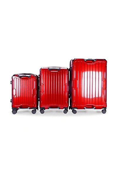 Prosperity PC Travel Luggage Set W/ Password Lock, With Multiple Color Options, 20in+24in+28in 3 PCS Set