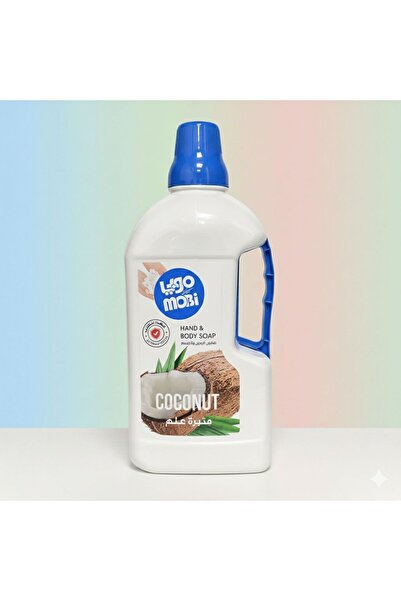 MOBI موبي صابون يدين سائل 3 لتر برائحة جوز الهند – تنظيف لطيف وعطر استوائي منعش