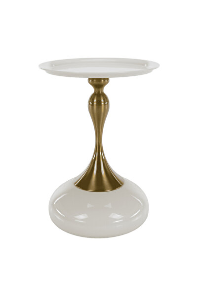 DacEnergy Side table, Ivory white/gold, FEJ
