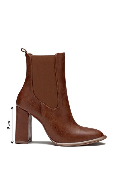 Dedos Women's Non-Slip Sole Elastic Side Band High Heel Casual Boots 1510