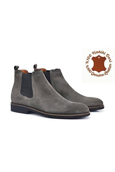 Fancy Hakiki Deri Siyah Erkek Chelsea Bot