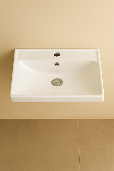 DEMEZLER MOBİLYA 65 cm Hilton Lavabo Taşı – Modern ve Dayanıklı