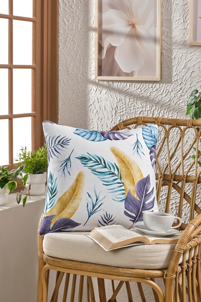 Loselya Husă de pernă din catifea moale cu imprimeu 43 x 43 cm