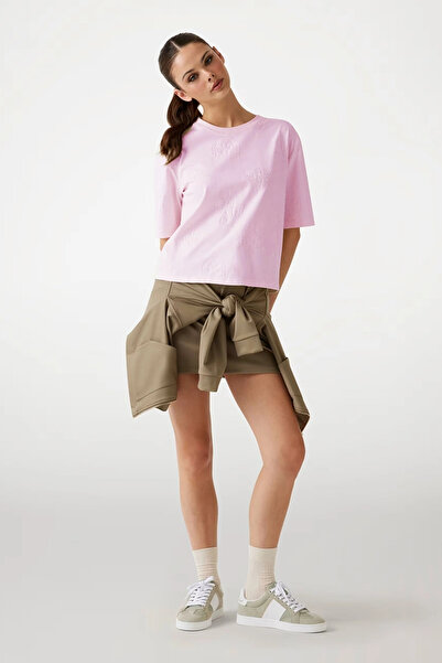 Guess Peony Women's Multi-Colored Active Boxy Fit T-Shirt V5Yi10I3Z14-F6Fo