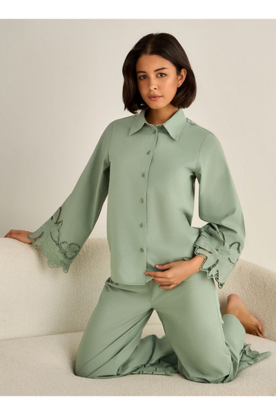 FAV Pyjama Set Button-Down Shirt & Trousers