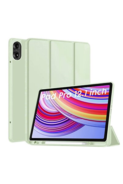 SKYDDAR INNOVATION Tablet case for Xiaomi Redmi Pad Pro, Pencil holder, Flex Trifold, sticker set, Light Green