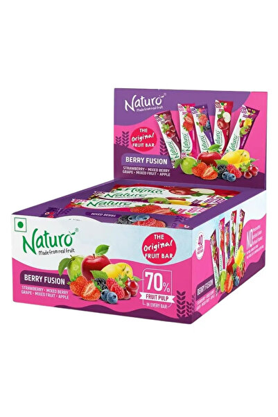 Naturo ألواح فواكه بيري فيوجن بنكهات فواكه متنوعة - 40 × 7 غرام