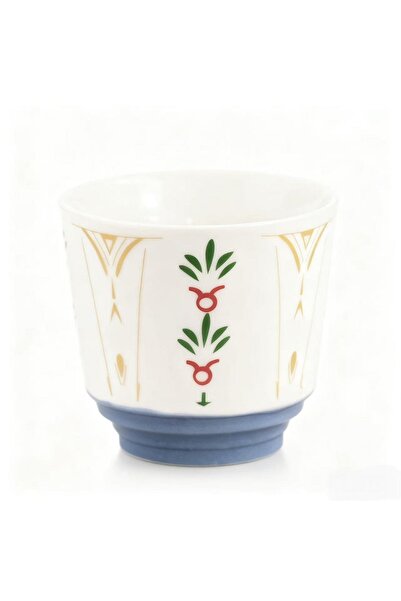 KB Vintage Floral Ceramic Tea Cup, Reusable Espresso Mug for Coffee & Tea Lovers, 1 Pcs, 150ml