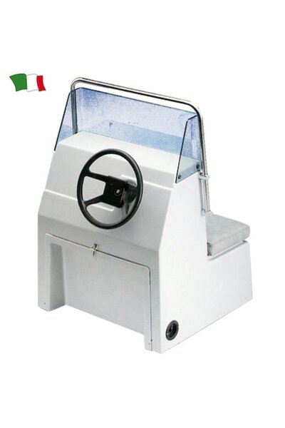 GFN Novus Marine Console Type 1 (127700): Fiberglass console with seat and storage