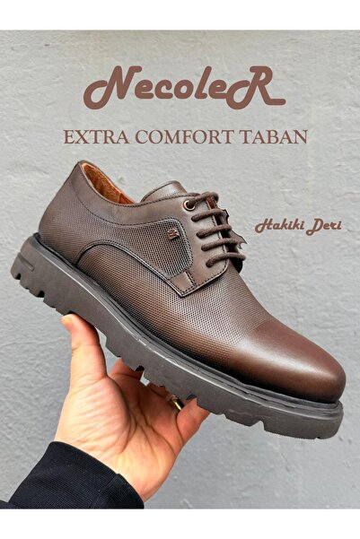 Nobel حذاء أكسفورد رجالي من الجلد الطبيعي ذو نعل عالٍ، نعل داخلي من الجلد لتقويم العظام، نعل خارجي خفيف الوزن من مادة EVA 220-221