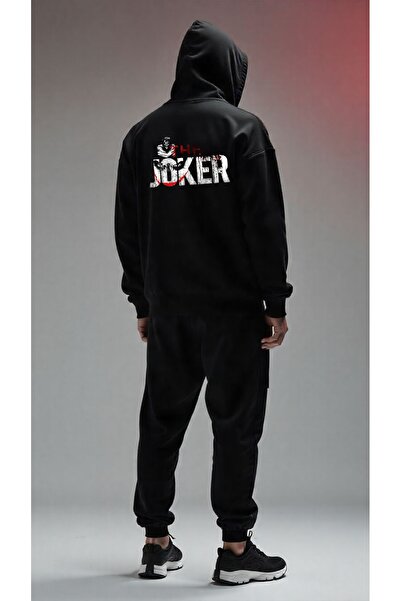 ship master Set de cu glugă trening pentru bărbați cu mască Ninja – Negru sup...