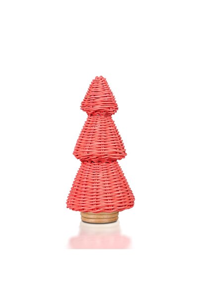Mylamp Pine Natural Rattan Decorative Pine Tree Red 18X30 cm
