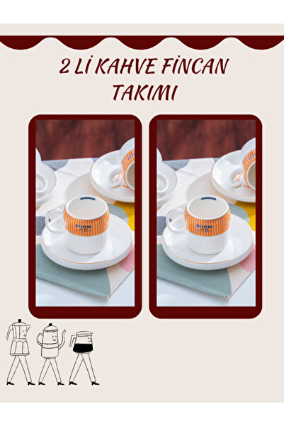 ACAR 2 Lİ KAHVE FİNCAN TAKIMI