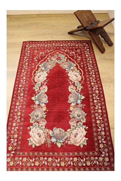 Believe Kinay Red Jacquard Woven Tapetry Decorative Unpadded Without Fringes ...