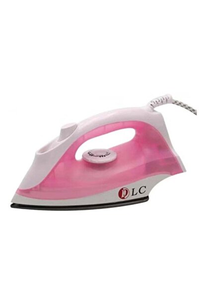 LC Electric Steam Iron - Pink, Non-stick Soleplate, Manual Temperature Control, Lightweight, Continu