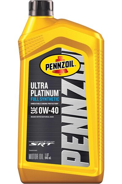 PENNZOIL Ultra Platinum Full Synthetic 0W-40 Engine Oil (1 Quart, 1 Count) (550040856)
