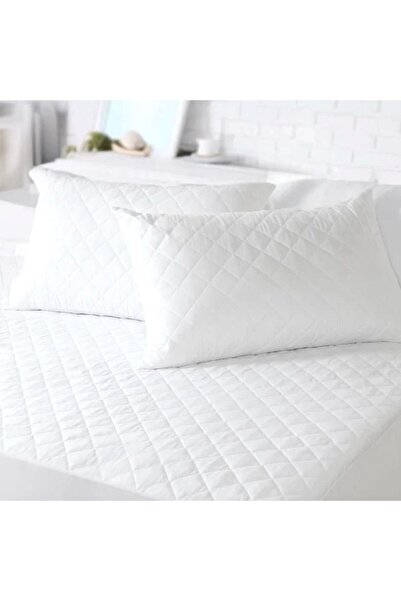 Leony Quilted 2 Pieces 70X50 cm White Zippered Pillow Protector Mattress Cover