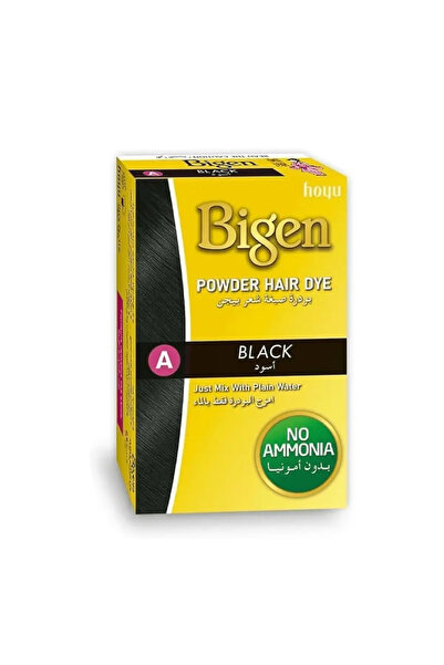 BEGİN بيجن مسحوق مادة صبغ الشعر أسود - 6 جم