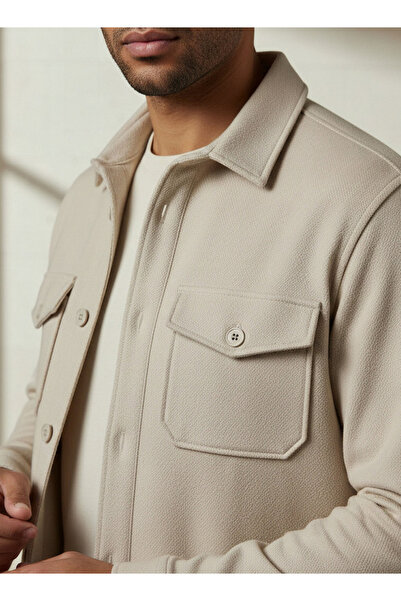 FAV Men Regular Fit Flap Pocket Shacket