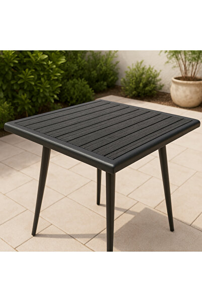 Ebticar Stylish Black Outdoor Tea Set – 2 Chairs & 1 Table