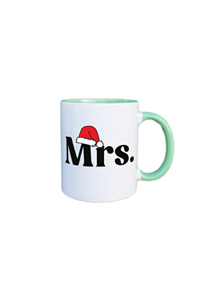 AFFIX THE DIFFERENT PERSPECTIVE Personalized mug, white with green interior a...