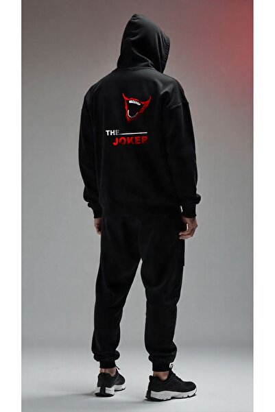 ship master Set de cu glugă trening pentru bărbați cu mască Ninja – Negru sup...