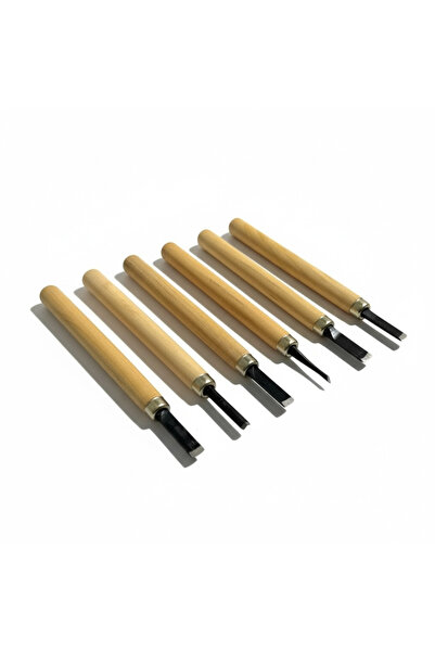 ART Ahşap Oyma Seti 6'Lı Set, Seramik Oyma Seti , Ağaç Oyma Seti