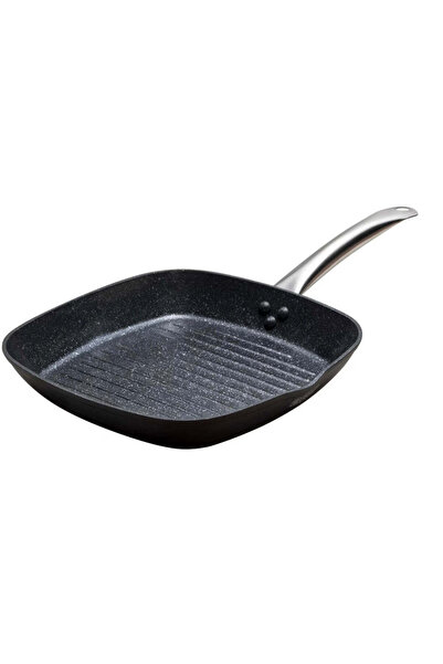 dealshopromania Tigaie grill antiaderentă din aluminiu forjat profesională 28 cm