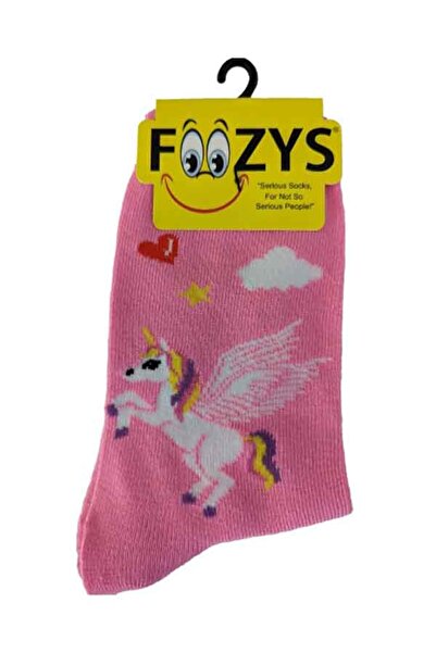 Foozys Unicorn Printed Polyester Socks Size 9-11