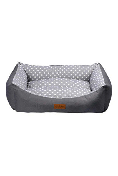 FelineGo Feline Go Rectangular Dotted Bed for Cats and Dogs - Gray