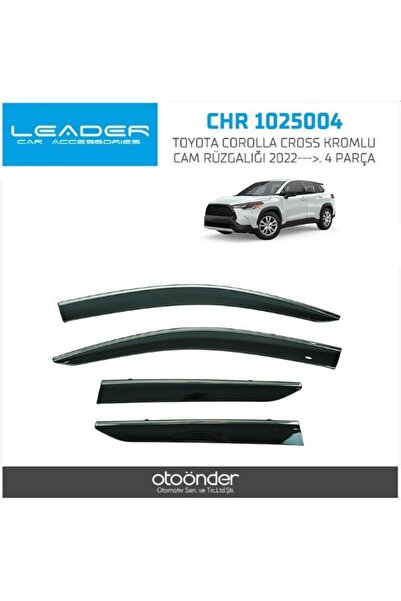 SUNPLEX Kromlu Cam Rüzgarlığı Toyota Corolla Cross 2022---> (4 Parça) (1 Tk )
