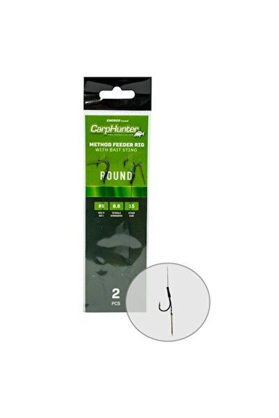 EnergoTeam Carp Hunter Method Round Rig, 2 pcs, Hook Size 6