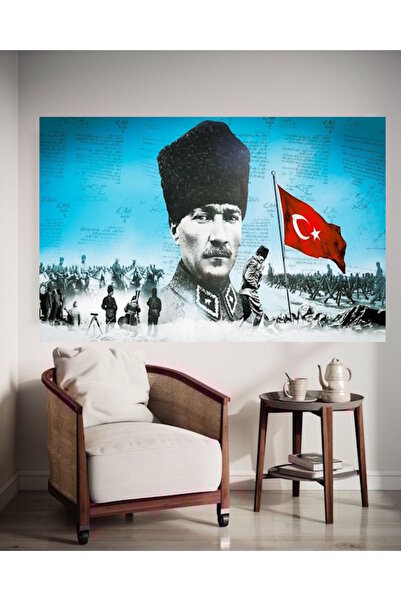 özkacar ATATURK ȘI BĂTĂLIA DE LA ÇANAKKALE TABLOU PE PÂNZĂ DECORACIUNE PENTRU...