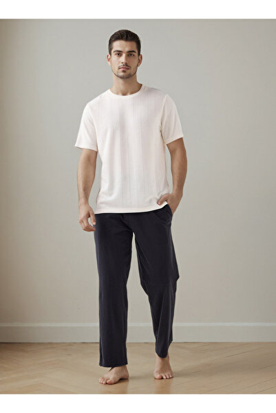 FAV طقم نوم رجالي قطني منقوش