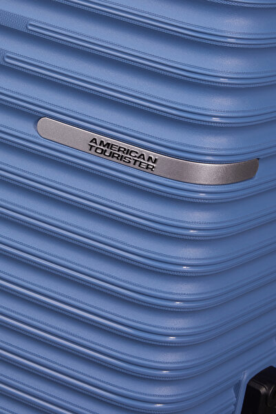 American Tourister LIFTOFF-901 Troller Medium Suitcase Coronet Blue-67/24 cm, 4 H-Spin wheels