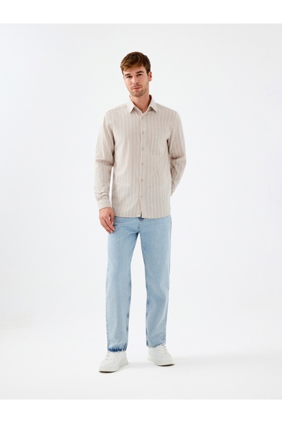 Loft Cămașă Relax Fit pentru bărbați Lf2039307 BEIGE