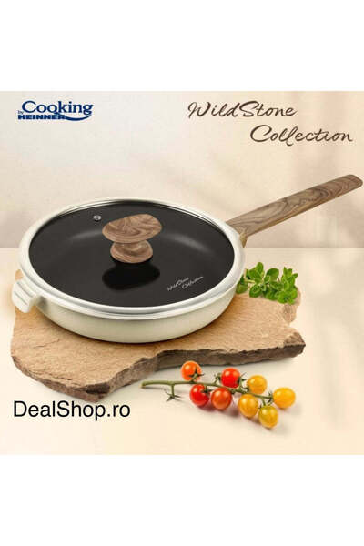 dealshopromania Tigaie cu înveliș ceramic, dimensiune 20 x 4,5 cm Cooking By Heinner